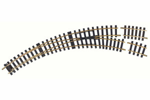 PIKO ~ G Scale ~ Right Hand Curved Switch Manual Turnout Track R3 - R5 ~ G Scale ~ 35225