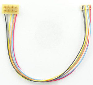 TCS ~ MC-5" Harness ~ 8 Pin NMRA To 7 Pin JST For MC Series & Others ~ 1369
