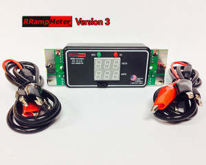 DCC Specialties ~ RRampMeter Version III V3 ~ With Battery Backup, Enclosure, Wire Leads, Clips