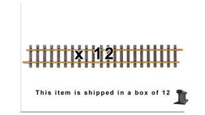 PIKO ~ G Scale ~ G600 600MM Straight Track 23.6" With Joiners ~ 12 Pieces ~ 35208-12