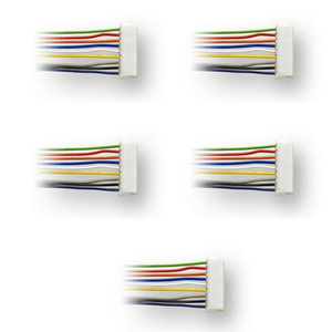 Digitrax DHWH ~ 9 Pin To Bare Wire Harness ~ 5 Pack