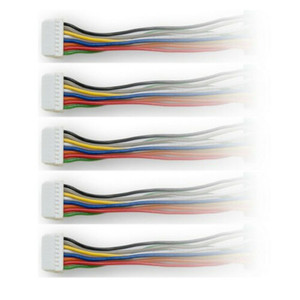 Digitrax DNWH ~ 8 Pin JST To Bare Wire Harness (5 pcs)
