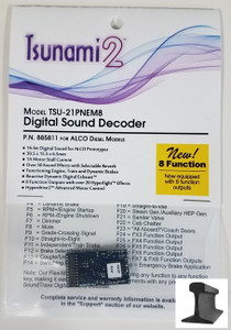 Soundtraxx Tsunami ~ 2 DCC Sound ALCO ~ 21 Pin ~ 8 Function ~ 885811