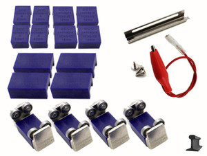 DCCconcepts ~ HO or N Scale ~ Rolling Roads For DC, DCC, AC 2 or 3 Rail ~ 4 Pcs ~ DCM-RRA4