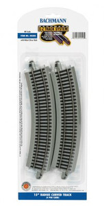 Bachmann ~ EZ-Track ~ 15" Radius Curved Track ~ HO Scale ~ 4 Pieces ~ 44505