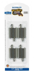 Bachmann ~ EZ-Track ~ 2.25" Straight Track ~ HO Scale ~ 4 Pieces ~ 44513