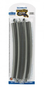 Bachmann ~ EZ-Track ~ 35.50" Radius 18 Degree Curved ~ HO Scale ~ 5 Pieces ~ 44507