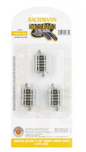 Bachmann ~ EZ-Track ~ N Scale ~ Quarter Section 17.50" Radius Curved Track ~ 44835