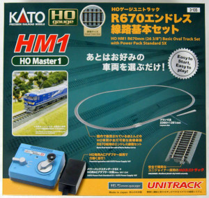 Kato ~ HO Scale ~ UniTrack ~ HM1 R670mm ~ Endless Track Set With Power Pack SX ~ 3-105