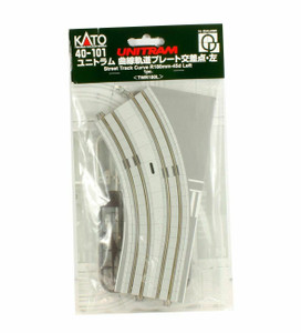 Kato ~ N Scale ~ Unitram Street Track ~ Left Curve R180mm 45º ~ 40-101