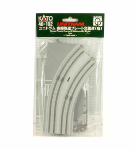 Kato ~ N Scale ~ Unitram ~ Street Track ~ Right Curve R180mm 45º ~ 40-102