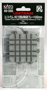 Kato ~ N Scale ~ Unitram Street Track 90-deg Crossing ~ 40-300