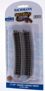 Bachmann ~ N Scale ~ EZ-Track ~ 17.50" Radius Curved Track ~ 6 Pieces ~ 44855