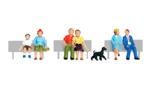 Woodland Scenics ~ HO Scale ~ People ~ Sitting and Waiting ~ A1834