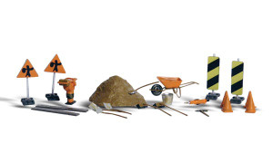 Woodland Scenics ~ HO Scale ~ Road Crew Equipment Details ~ A1851