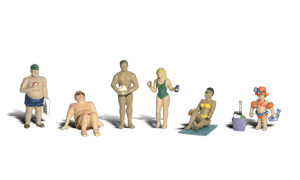 Woodland Scenics ~ HO Scale ~ People ~ Sun Bathers ~ A1853