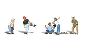 Woodland Scenics ~ HO Scale ~ People ~ Baseball Players I ~ A1869