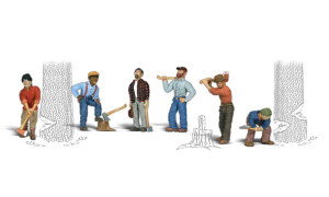 Woodland Scenics ~ HO Scale ~ People ~ Lumberjacks ~ A1876