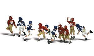 Woodland Scenics ~ HO Scale ~ People ~ Youth Football Players ~ A1895