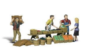 Woodland Scenics ~ HO Scale ~ People ~ Farmers Market ~ A1896