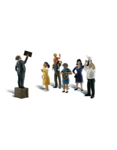 Woodland Scenics ~ HO Scale ~ People ~ Sermon on the Crate ~ A1925