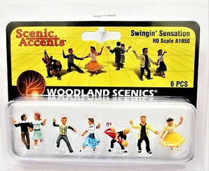 Woodland Scenics ~ HO Scale ~ People ~ Swingin' Sensation ~ A1950