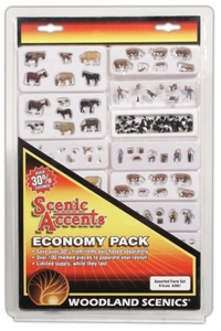 Woodland Scenics ~ N Scale ~ Assorted Farm Economy Pack ~ A2061