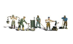 Woodland Scenics ~ N Scale ~ People ~ Roofers ~ A2128