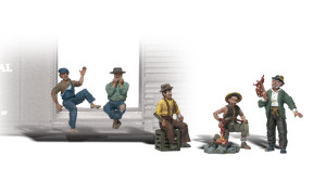 Woodland Scenics ~ N Scale ~ People ~ Hobos ~ A2138