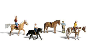 Woodland Scenics ~ N Scale ~ People ~ Horseback Riders ~ A2159