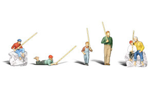 Woodland Scenics ~ N Scale People ~ Gone Fishing ~ A2179
