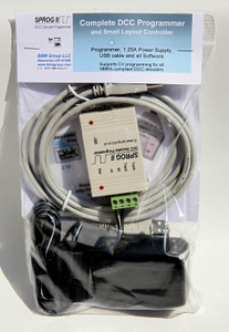 SPROG IIv4 ~ Stand Alone DCC Programmer ~ Power Supply, Cable & USB