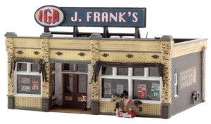 Woodland Scenics ~ N Scale ~ Built & Ready J. Frank's Grocery ~ BR4941