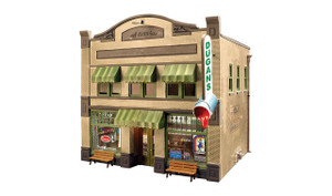 Woodland Scenics ~ N Scale ~ Built & Ready Dugan's Paint Store ~ Lighted ~ BR4943