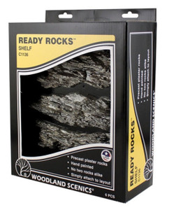 Woodland Scenics ~ Shelf Ready Rocks ~ 6 Pieces ~ C1136