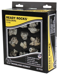 Woodland Scenics ~ Boulder Ready Rocks ~ 22 Pieces ~ C1142