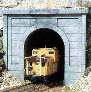 Woodland Scenics ~ N Scale ~ Concrete Single Track Tunnel Portal ~ 2 Pieces ~ C1152