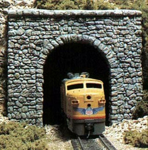 Woodland Scenics ~ N Scale ~ Random Stone Single Track Tunnel Portal ~ 2 Pieces ~ C1155