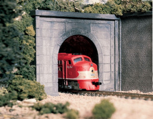 Woodland Scenics ~ HO Scale ~ Concrete Single Track Tunnel Portal ~ C1252