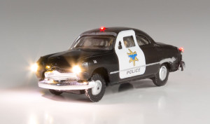 Woodland Scenics ~ N Scale ~ Just Plug Illuminated Vehicle, Police Car ~ JP5613