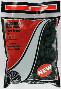 Woodland Scenics ~ Bushes 12oz Bag ~ Dark Green ~ FC147