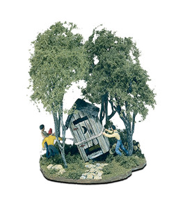 Woodland Scenics ~ HO Scale ~ Outhouse Mischief ~ M108