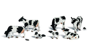 Woodland Scenics ~ O Scale ~ Holstein Cows ~ A2724