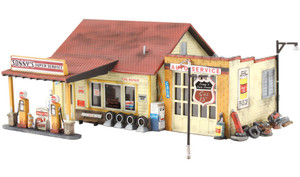 Woodland Scenics ~ N Scale ~ Sonny's Super Service ~ Pre-Fab Building Kit ~ PF5203