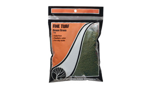 Woodland Scenics ~ Fine Turf Bag, Green Grass ~ T45