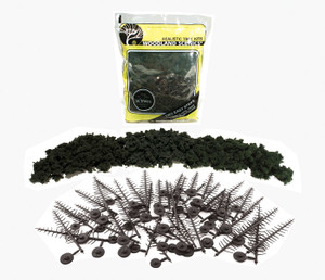 Woodland Scenics ~ Realistic Tree Kit ~ 2-1/2" to 6" (24) ~ TR1113