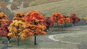 Woodland Scenics ~ Value Trees, Fall Mix ~ 2" to 3" (23) ~ TR1576