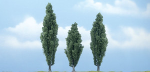 Woodland Scenics ~ Premium Poplar Tree ~ 4.75"/3.5"/4.25" (3) ~ TR1611