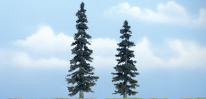Woodland Scenics ~ Premium Spruce Tree ~ 5" to 4" (2) ~ TR1621