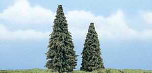Woodland Scenics ~ Premium Conifer Tree ~ 3" to 4" (2) ~ TR1625